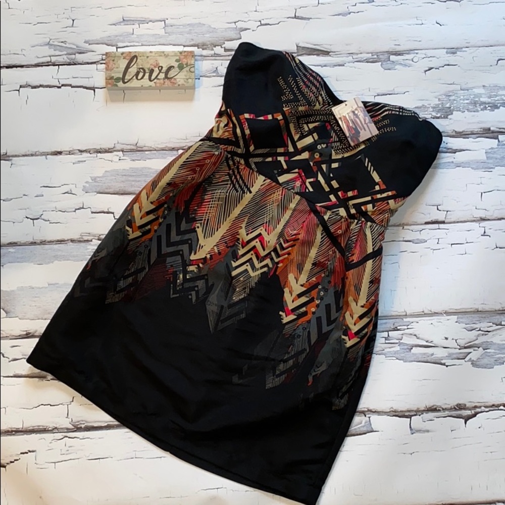 New ecote Tribal print strapless Dress